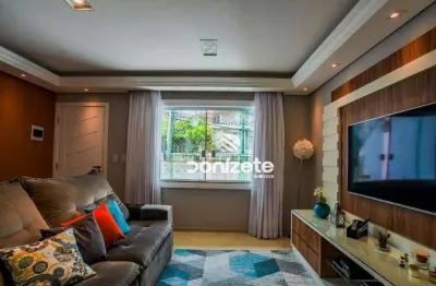 Sobrado com 3 dormitórios à venda, 168 m² por r$ 925.000,00 - vila scarpelli - santo andré/sp