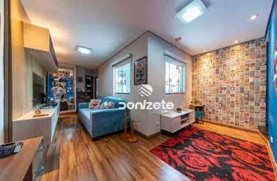 Cobertura com 2 dormitórios à venda, 92 m² por r$ 430.000,00 - vila pires - santo andré/sp