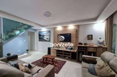 Sobrado com 3 dormitórios à venda, 257 m² por r$ 689.900,00 - parque marajoara - santo andré/sp