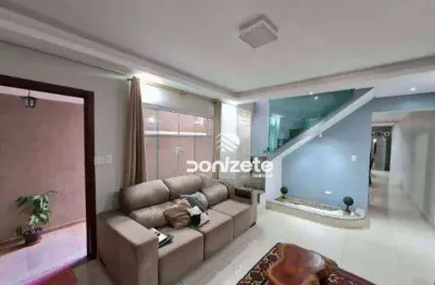 Sobrado com 3 dormitórios à venda, 257 m² por r$ 689.900,00 - parque marajoara - santo andré/sp