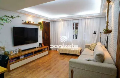 Sobrado à venda, 135 m² por r$ 720.000,00 - jardim bela vista - santo andré/sp