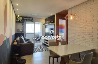 Apartamento com 2 dormitórios à venda, 52 m² por r$ 425.000,00 - vila scarpelli - santo andré/sp