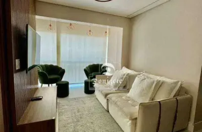 Apartamento com 3 dormitórios para alugar, 85 m² por r$ 6.650,00/mês - jardim - santo andré/sp