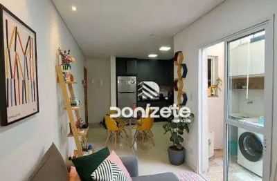 Apartamento com 2 dormitórios à venda, 52 m² por r$ 400.000,00 - vila humaitá - santo andré/sp