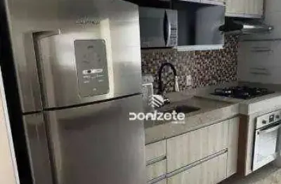 Apartamento com 3 dormitórios para alugar, 65 m² por r$ 3.745,00/mês - vila valparaíso - santo andré/sp