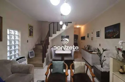Sobrado com 3 dormitórios à venda, 180 m² por r$ 590.000,00 - vila humaitá - santo andré/sp