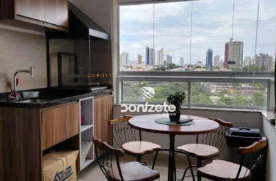 Apartamentoandar alto com sacada gourmet com 3 dormitórios à venda, 94 m² por r$ 1.200.000 - vl. guiomar- santo andré/sp.