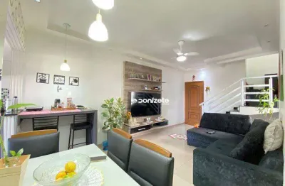 Cobertura com 3 dormitórios à venda, 140 m² por r$ 650.000,00 - vila alzira - santo andré/sp