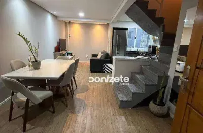 Cobertura com 2 dormitórios à venda, 97 m² por r$ 659.000,00 - vila eldízia - santo andré/sp
