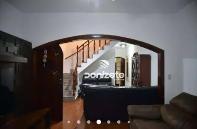Sobrado com 5 dormitórios à venda, 243 m² por r$ 1.050.000,00 - vila américa - santo andré/sp