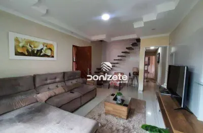 Sobrado com 3 dormitórios à venda, 180 m² por r$ 890.000,00 - vila eldízia - santo andré/sp