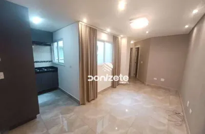 Cobertura com 2 dormitórios para alugar, 81 m² por r$ 3.354,17/mês - campestre - santo andré/sp