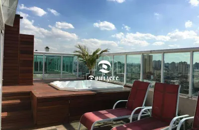 Cobertura com 3 dormitórios, 160 m² - venda por r$ 1.400.000,00 ou aluguel por r$ 8.420,00/mês - campestre - santo andré/sp