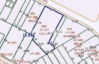 Terreno Residencial à Venda em Vila Santa Teresa, Santo André – 1.302 m²