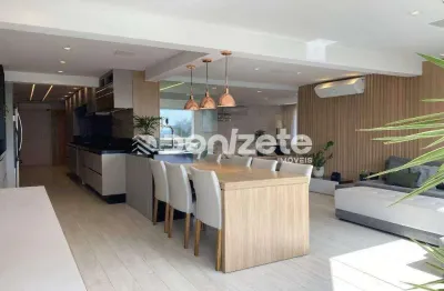 Apartamento de 327 m² com 4 suítes, 5 vagas e varanda gourmet – Campestre, Santo André