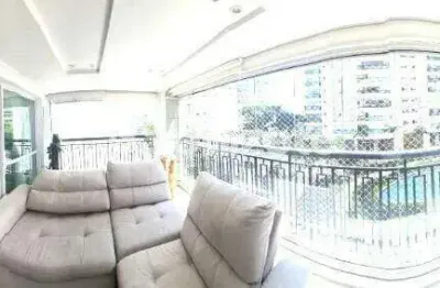 Apartamento de 3 suítes mobiliado com 177 m², 3 vagas, Campestre (Santo André) – Venda