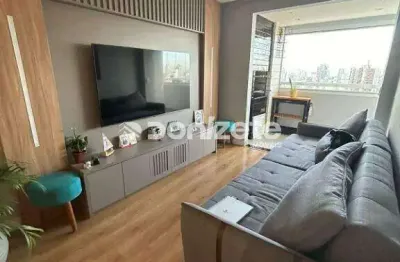 Apartamento 3 quartos mobiliado com varanda gourmet, 90 m² – Frente, Jardim Bela Vista (Santo André)