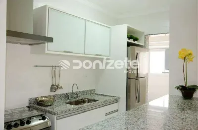 Apartamento 2 quartos com varanda gourmet e 2 vagas em Campestre, Santo André
