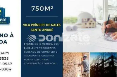 Terreno à venda, 750 m² por R$ 2.200.000,00 - Vila Príncipe de Gales - Santo André/SP