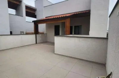 Cobertura com 2 dormitórios, 86 m² - venda por R$ 600.000,00 ou aluguel por R$ 2.830,00/mês - Vila Scarpelli - Santo André/SP