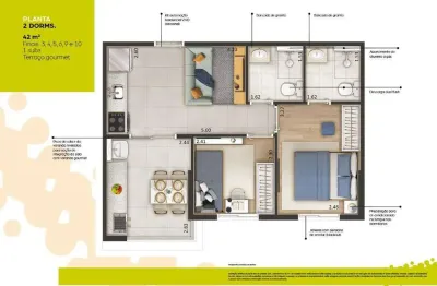 Apartamento com 2 dormitórios( 1 suíte|) à venda, 42 m² por r$ 388.419 - vila pereira cerca - são paulo/sp