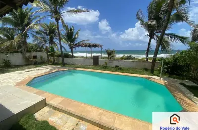 Arembepe casa 3 suites piscina área gourmet - cond. pé na areia
