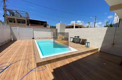 Arembepe Vendo Casa Espaçosa  2 Suítes, Área e  Piscina Grande