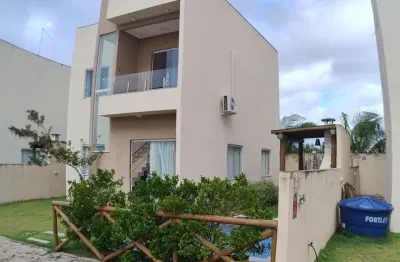 Oportunidade casa 4/4 suites piscina cond. fechado - barra do jacuípe