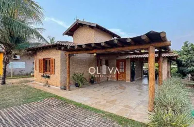 Rancho com 3 dormitórios à venda por r$ 1.450.000 - condomínio terra da barra - mendonça/sp