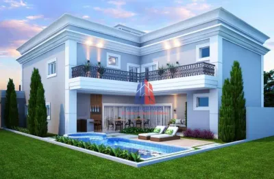 Sobrado com 5 dormitórios à venda, 400 m² por r$ 3.800.000,00 - loteamento residencial jardim villagio - americana/sp