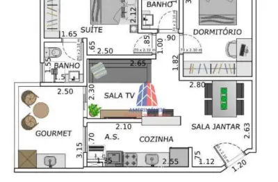 Apartamento com 3 dormitórios à venda, 76 m² por r$ 680.000,00 - santo antônio - americana/sp