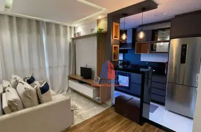 Apartamento com 2 dormitórios à venda, 46 m² por r$ 300.000,00 - cariobinha - americana/sp