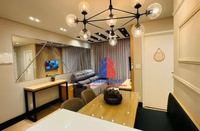 Apartamento com 2 dormitórios à venda, 55 m² por r$ 383.000,00 - jardim dona regina - santa bárbara d'oeste/sp