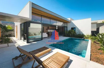 Casa com 3 dormitórios à venda, 245 m² por r$ 2.390.000 - fazenda santa lúcia - americana/sp