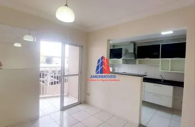Apartamento com 3 dormitórios para alugar, 70 m² por r$ 2.788,00/mês - jardim santana - americana/sp