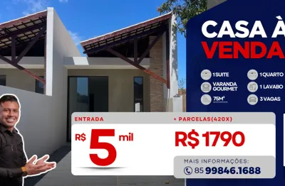 Casa de praia à venda em paracuru bairro residencial tranquilo ótimo investimento para airbnb