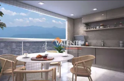 Lançamento com 2 dormitórios à venda, 81 m² por r$ 608.441 - canto do forte - praia grande/sp