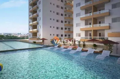 Lançamento no boqueirão - praia grande! apartamentos com 60m², 2 dormitórios com suíte e lazer completo!