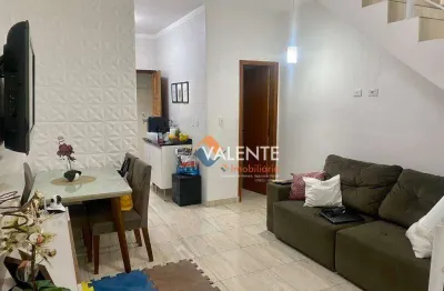 Sobrado com 2 dormitórios à venda, 59 m² por r$ 300.000,00 - tupi - praia grande/sp