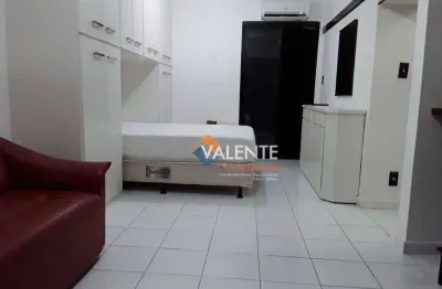 Flat com 1 dormitório à venda, 36 m² por r$ 169.000,00 - centro - são vicente/sp