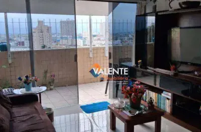 Cobertura com 2 dormitórios à venda, 62 m² por r$ 430.000,00 - centro - são vicente/sp