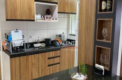 Apartamento com 2 dormitórios à venda, 55 m² por r$ 370.000,00 - caiçara - praia grande/sp