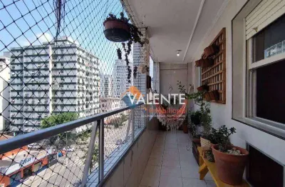 Apartamento com 2 dormitórios à venda, 140 m² por r$ 550.000,00 - itararé - são vicente/sp