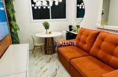 Apartamento com 2 dormitórios à venda, 46 m² por r$ 320.000,00 - areia branca - santos/sp