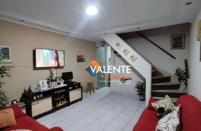 Sobrado com 2 dormitórios à venda, 87 m² por r$ 380.000,00 - parque bitaru - são vicente/sp