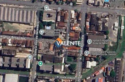 Terreno à venda, 1054 m² por r$ 4.876.000,00 - macuco - santos/sp