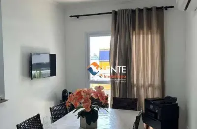 Apartamento mobiliado com 2 dormitórios à venda, 80 m² por r$ 424.000 - vilamar - praia grande/sp