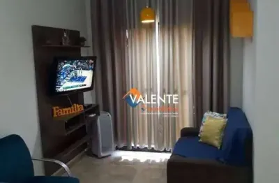 Apartamento mobiliado com 1 dormitório à venda, 51 m² por r$ 245.000 - vila assunção - praia grande/sp