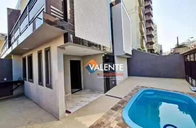 Sobrado com 3 dormitórios, 86 m² - venda por r$ 849.000,00 ou aluguel por r$ 6.000,00/mês - tupi - praia grande/sp