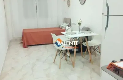 Kitnet mobiliado com 1 dormitório à venda, 30 m² por r$ 210.000 - aviação - praia grande/sp